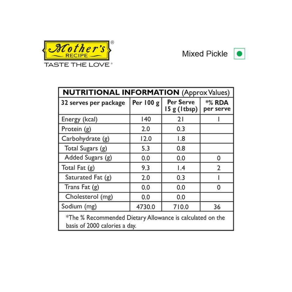 Mother's Recipe Pickle - Mixed Combo