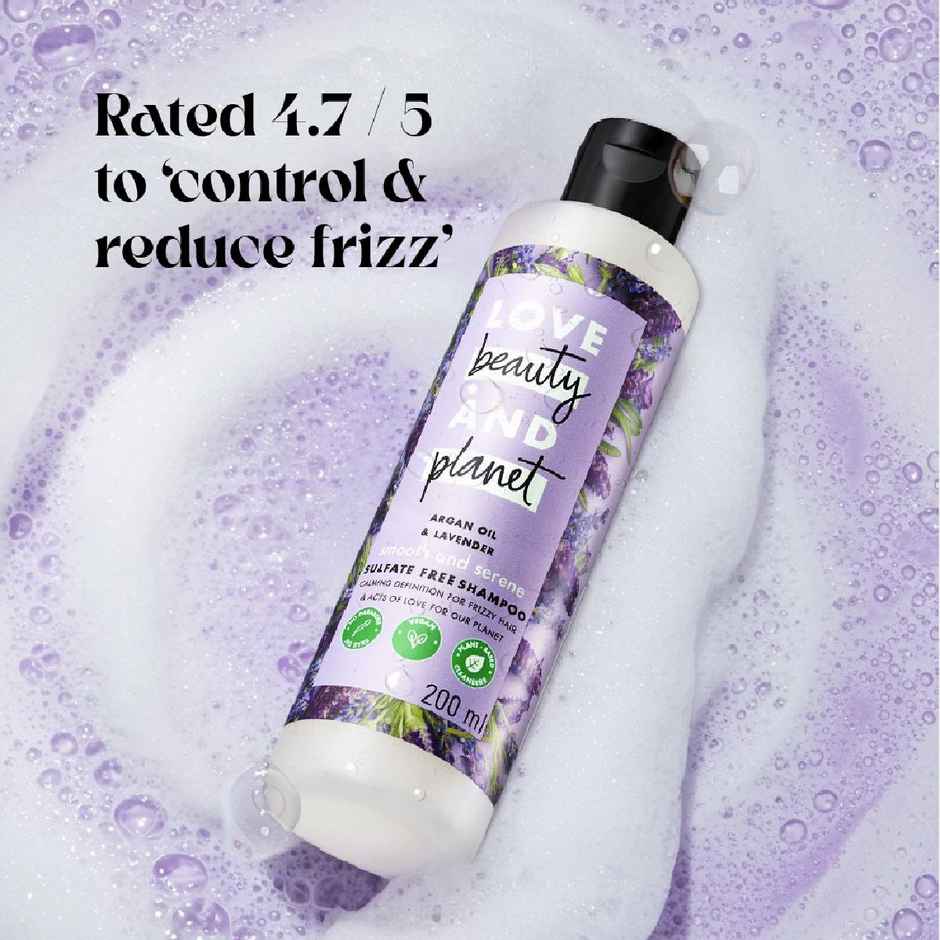 Love Beauty & Planet Argan Oil & Lavender | Sulfate Free Smooth & Serene Shampoo