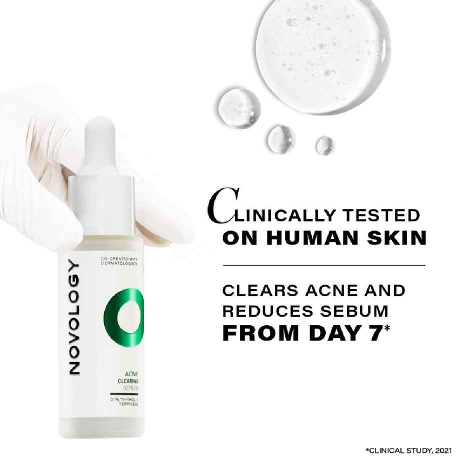 Novology Acne Clearing Serum With Thymol And Terpineol | Non-Drying, Non-Irritating