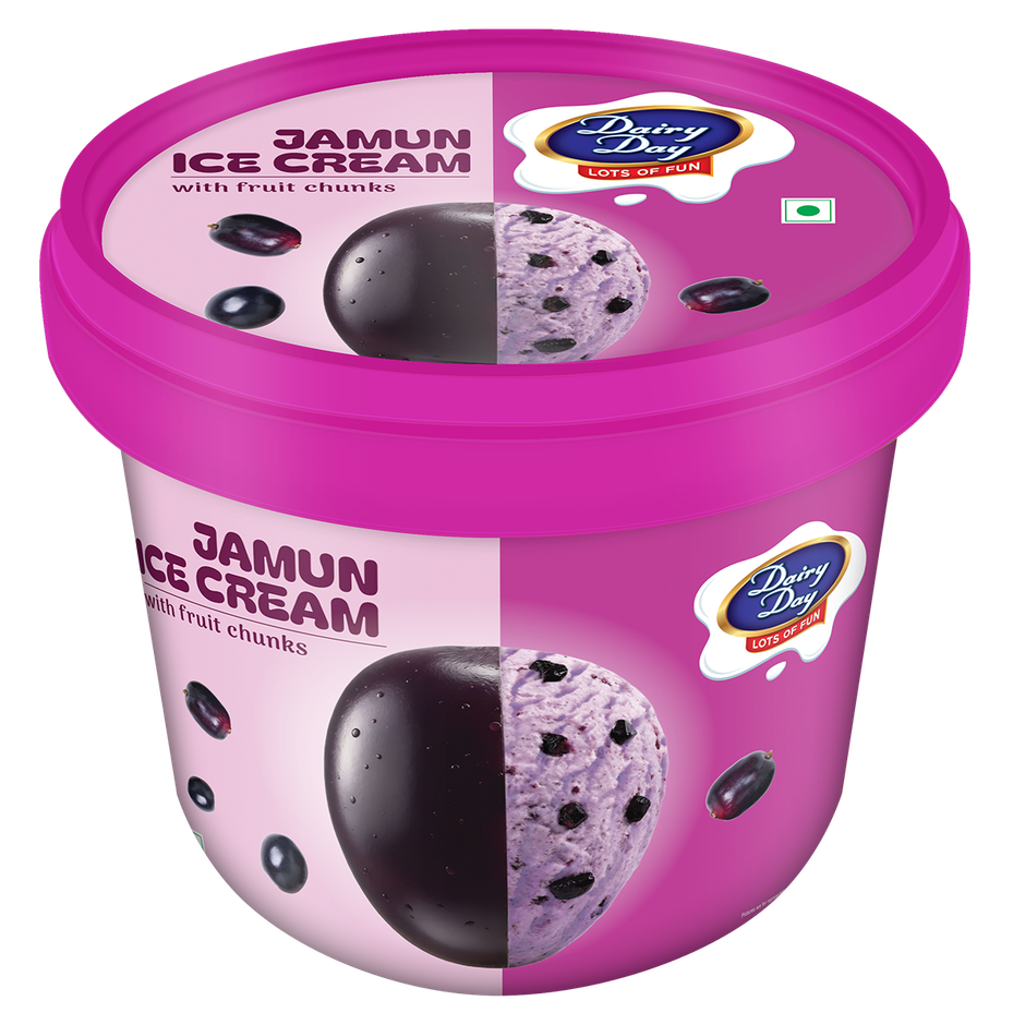 Dairy Day Jamun Fruit Chunks Ice Cream Tub