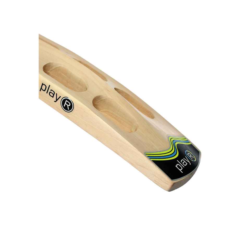 Playr Unisex Adult Cricket Fluid Tennis Kashmir Willow Bat For All Season 6 - Fluorescent Yellow