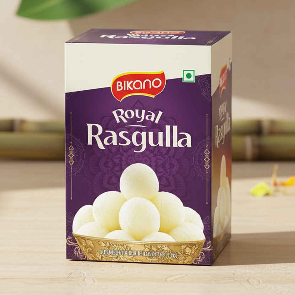 Bikano Royal Rasgulla | Soft & Spongy Bengali Sweet | Made with Premium Ingredients