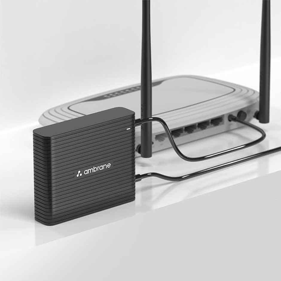 Ambrane Mini Ups For 12V Wifi Router Broadband Modem, Backup Upto 5 Hours (Power Volt 2, Black)