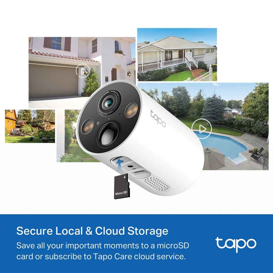 TP-Link Tapo C425 KIT 2K QHD Solar-Powered Security Camera Kit, AI Detection, IP66 Weatherproof