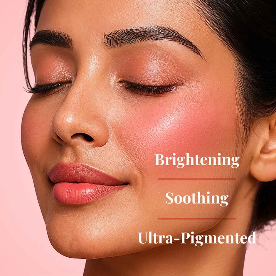 Just Herbs Peach Born To Blush Long Stay Dewy Stick With Shea For Eyes Cheeks And Lips