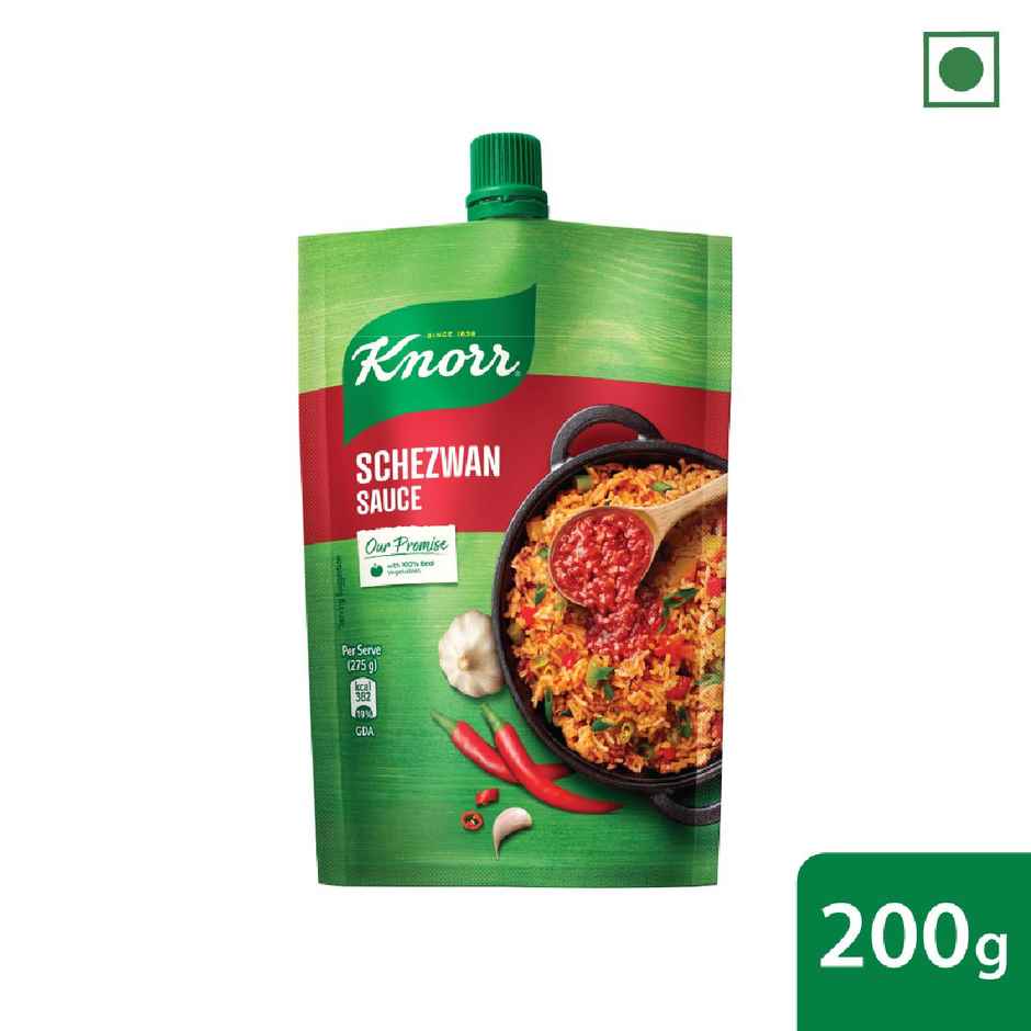 Sprite Zero Lemon Diet Soft Drink Can (300ml) & Knorr Schezwan Sauce (200g) Combo