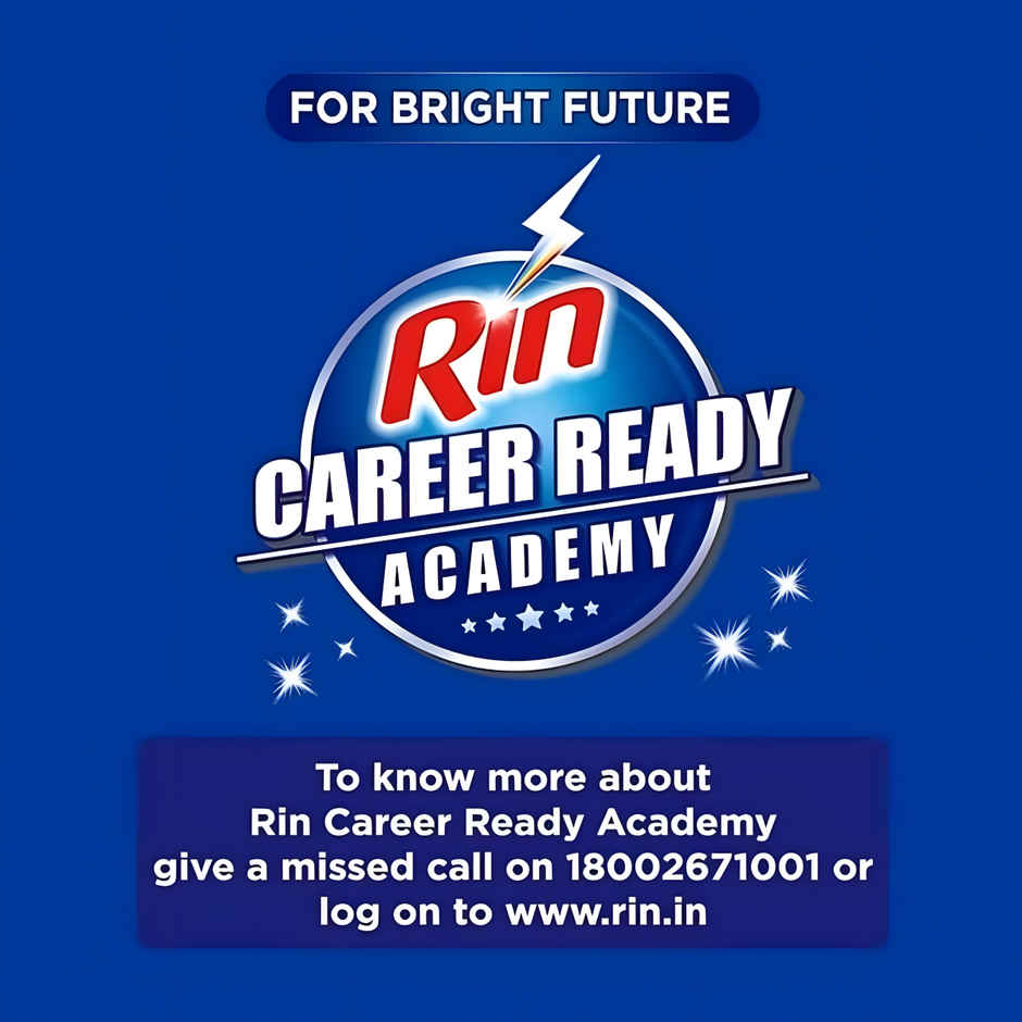 Vim Lemon Dishwash Liquid Gel (500ml) & Rin Detergent Powder (1kg) Combo