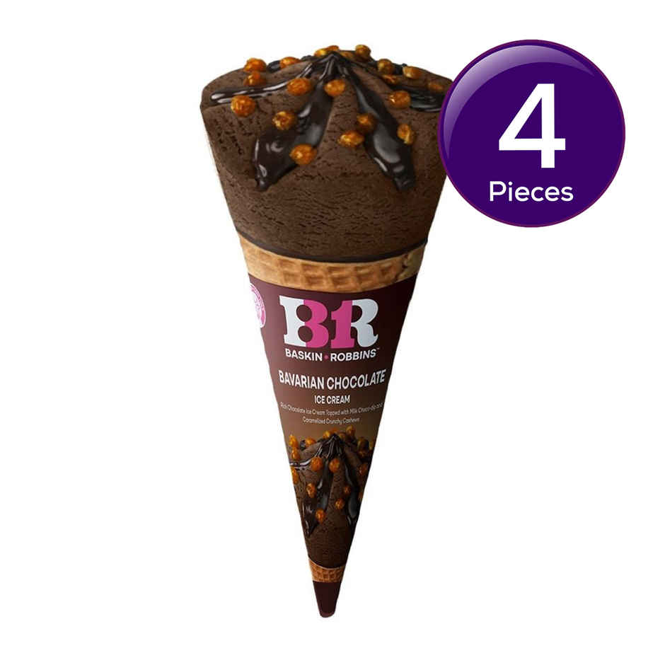Baskin Robbins Bavarian Chocolate Ice Cream Cone Combo