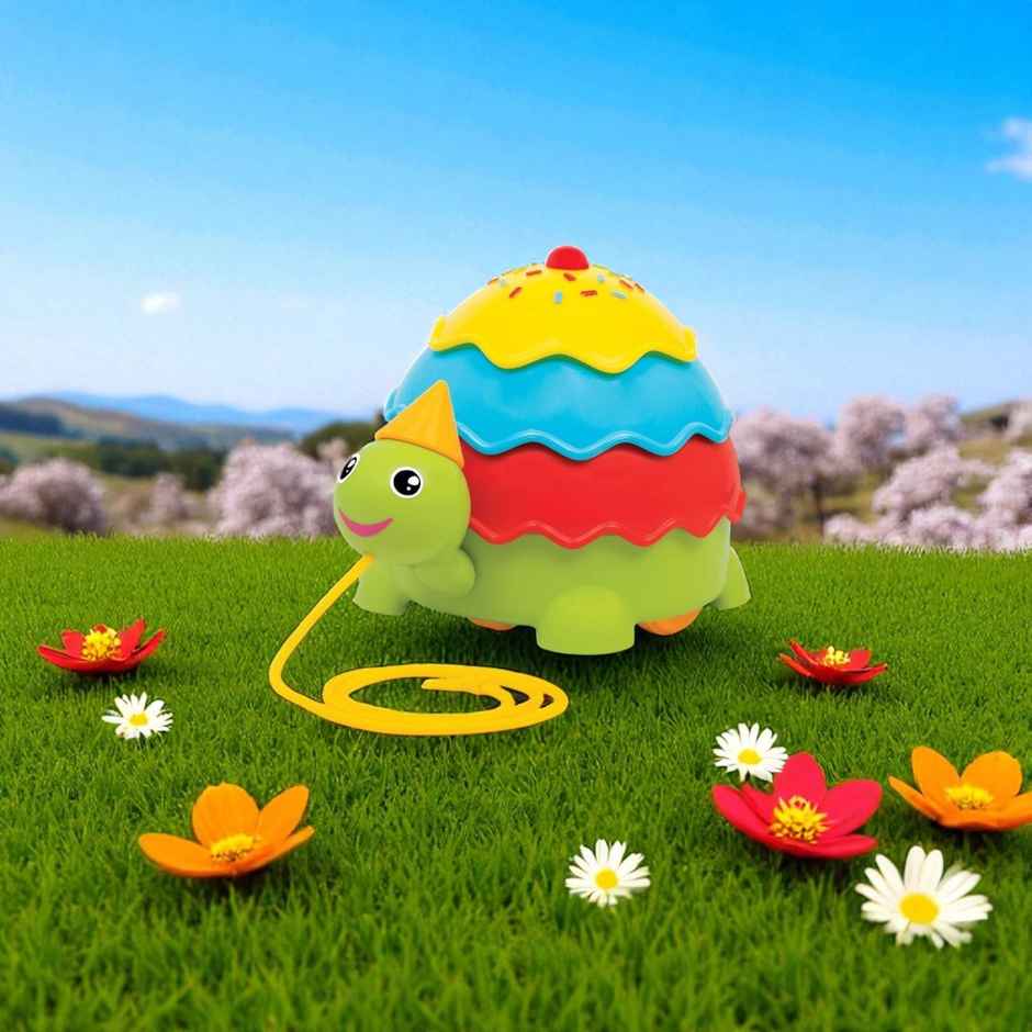 Giggles Funskool Pull Along Ice Cream Turtle | Encourage Walking | Improve Balance | 18 Months +