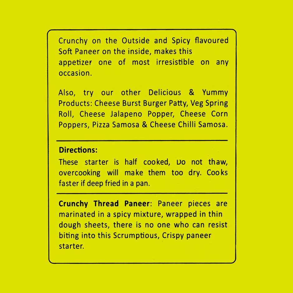 Mr. Munchies Crunchy Thread Paneer