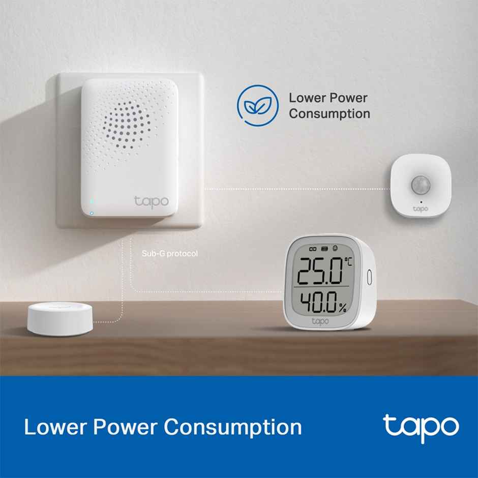 TP-Link Tapo H100 Smart Hub with Chime,Connect with Up to 64 Smart Devices