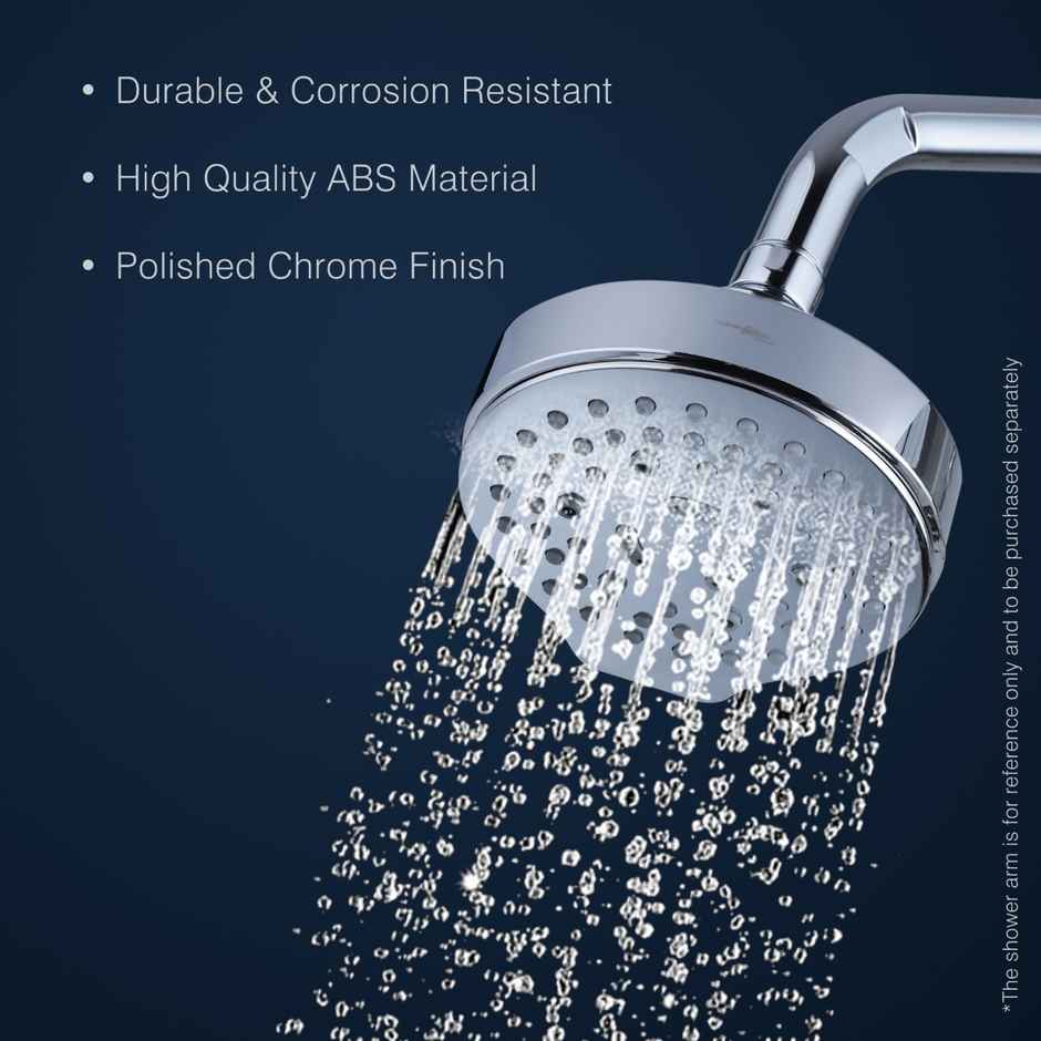 Hindware 6 Mode Overhead Shower without Arm, Rain, Mist, Massage & Combination Modes, Chrome Finish