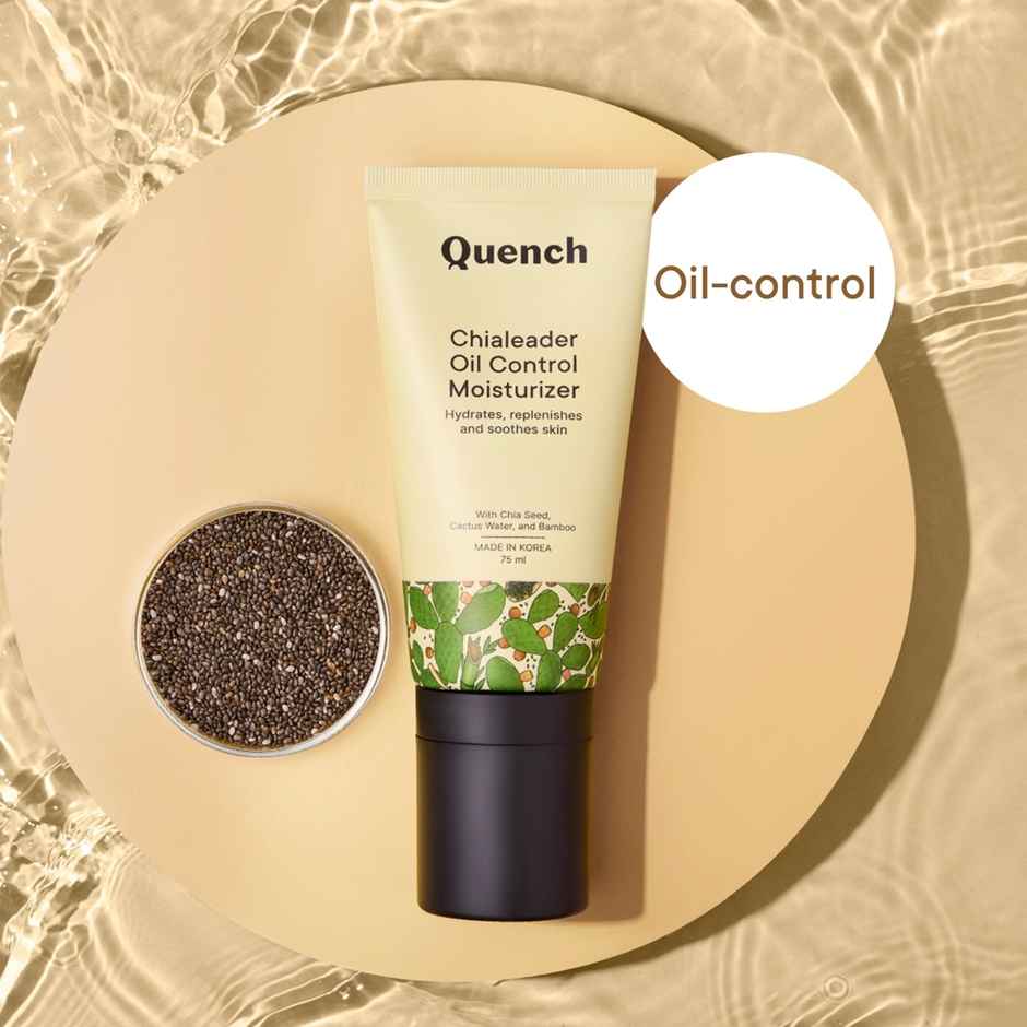 Quench Oil Control Korean Moisturizer Non-Greasy Face Cream with Chia Seeds & Salicylic Acid