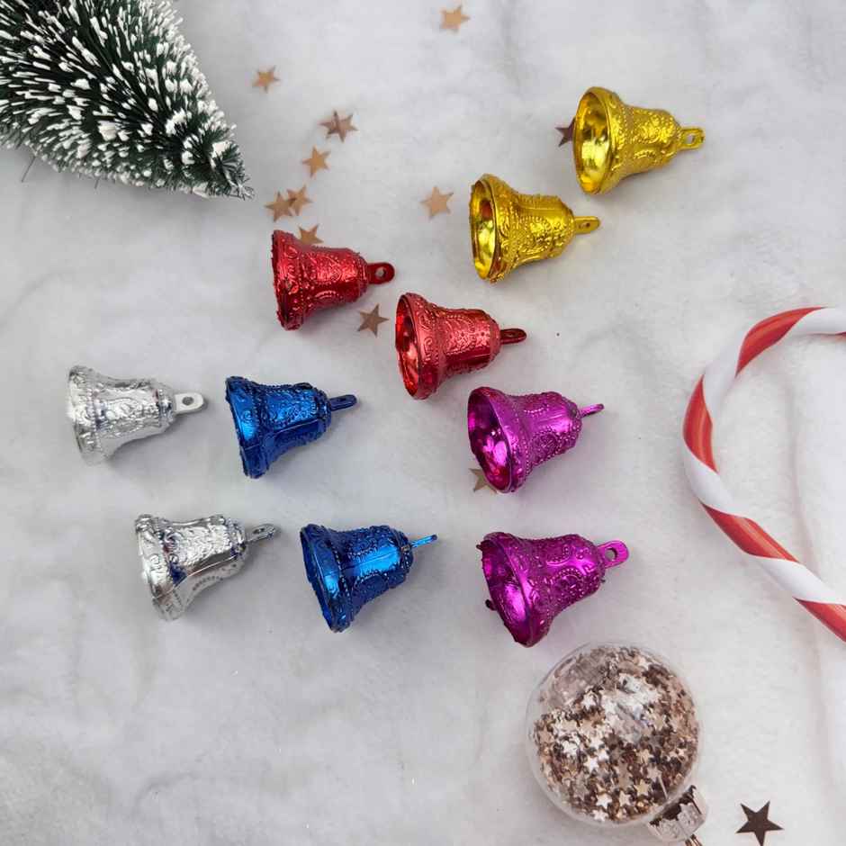 Christmas Mini Design Bell | 2.8 cm | Multicolour | Gullak