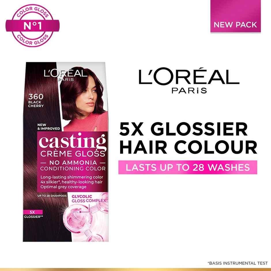 L'Oreal Paris Casting Creme Gloss Hair Color, 360 Black Cherry