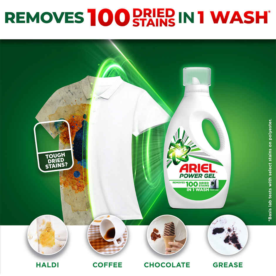 Ariel Power Gel Liquid Detergent for Front load washing machine