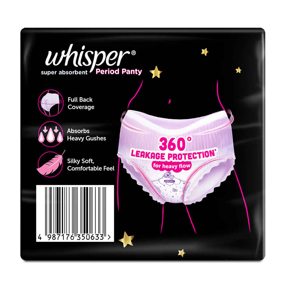 Whisper Super Absorbent Period Panty | L-XL