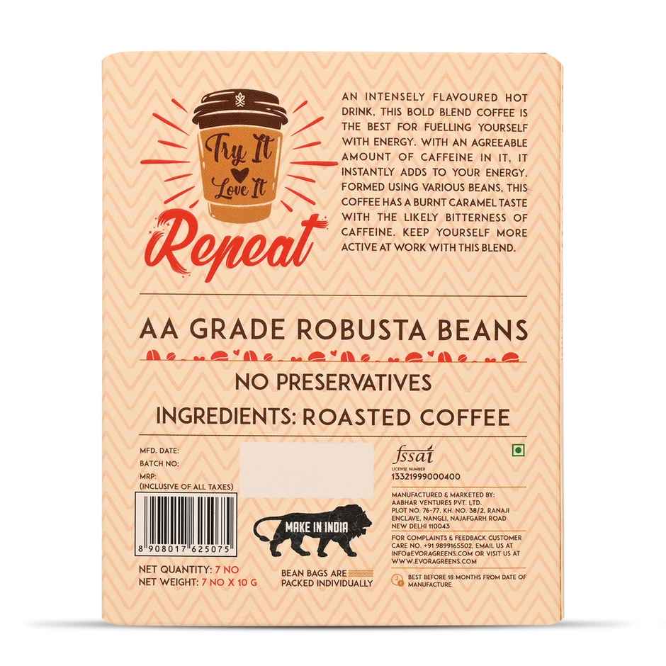 Evora Greens Bold Blend Easy Dip Cold Coffee