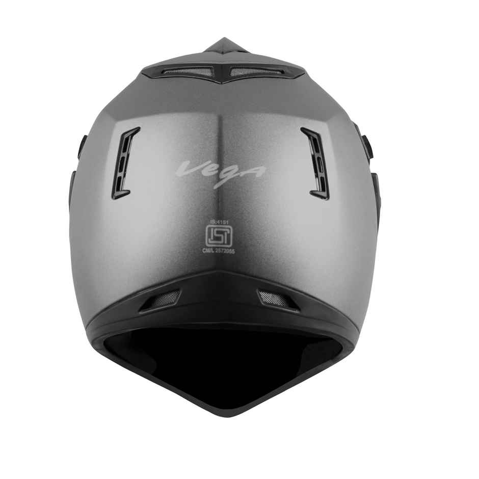Vega Off Road Lightweight Full Face Helmet- Dull Anthracite L