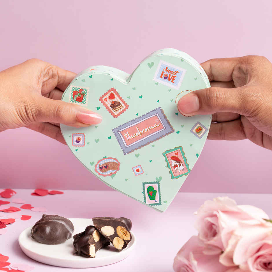 Theobroma Valentine's Choco Almond Rocks Box
