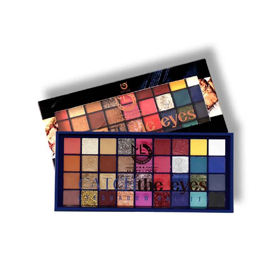 Mattlook Catch the Eyes Eyeshadow Palette | Highly Pigmented Colors & Waterproof | Shade-01