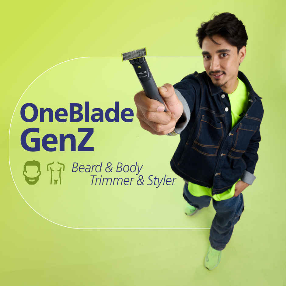 Philips OneBlade Face & Body Trimmer & Styler|No Nicks & Cuts, Dual Protection Technology|QP1624/10