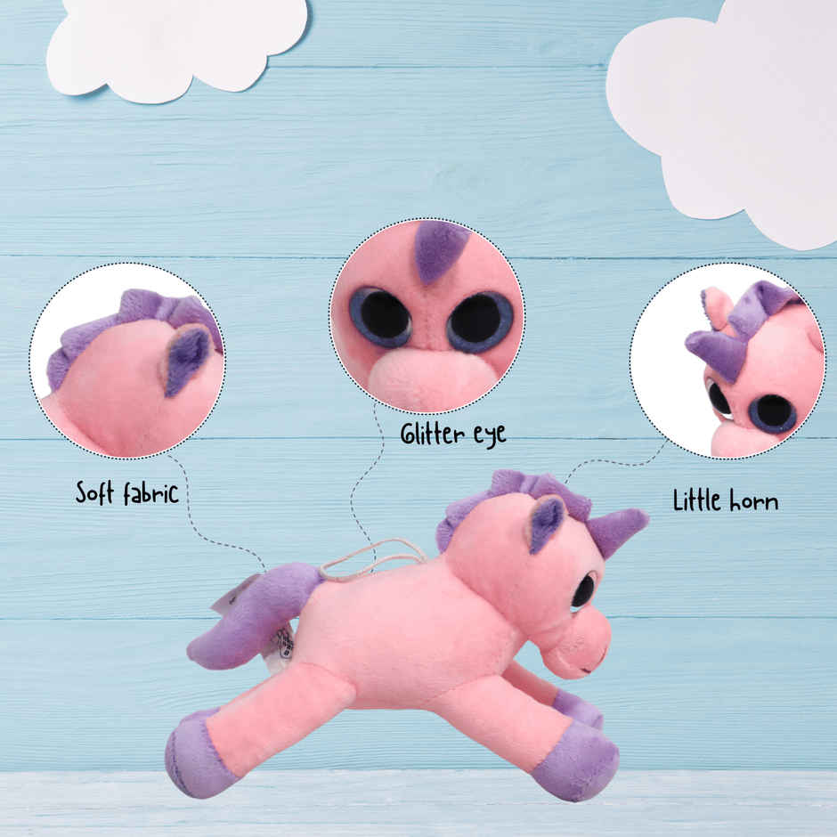 Toytales Unicorn Soft Toy | Plushie | Big Eyes Stuffed Animal Toys For Girls Kids Baby