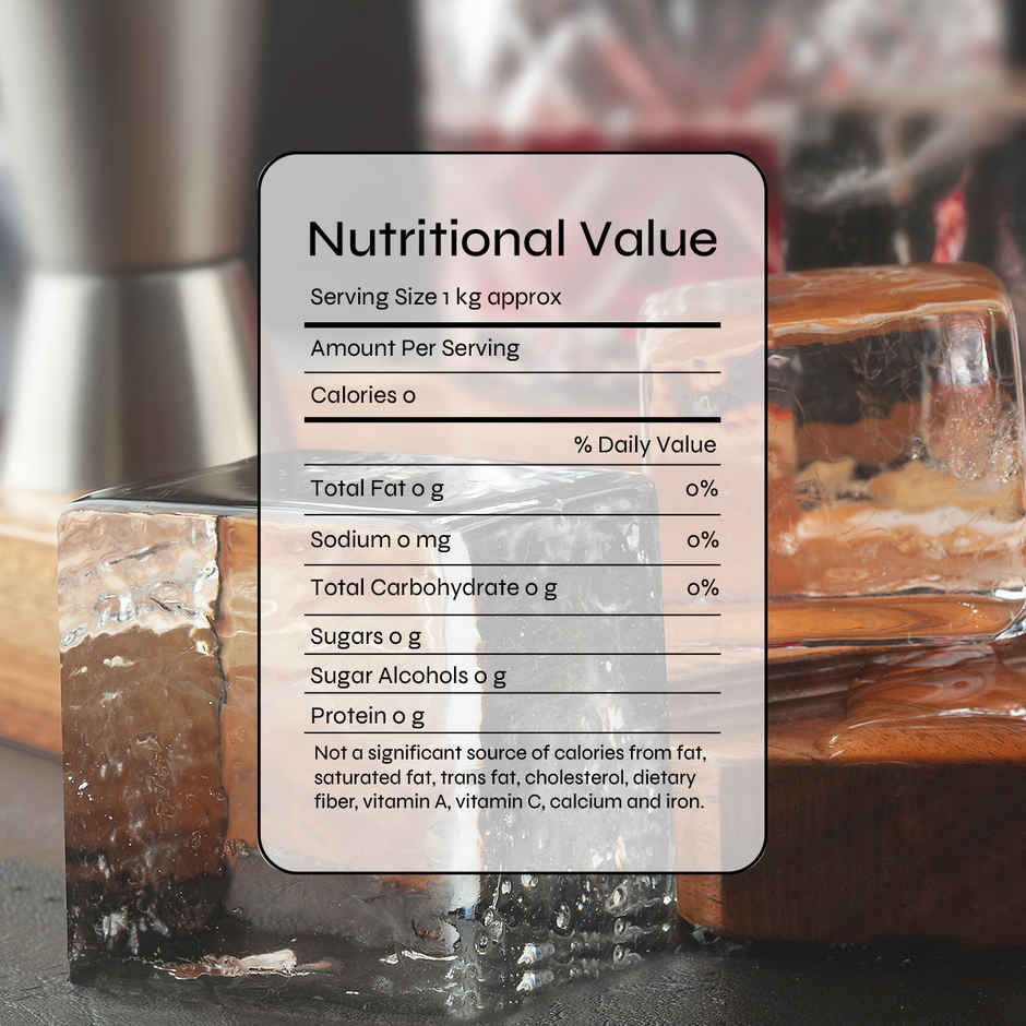 Burrf Super Cubes Ice Cubes (1kg) & Schweppes Ginger Ale (300ml) Combo