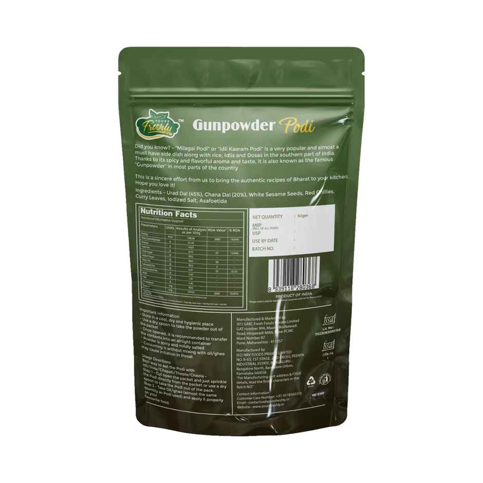 Yours Freshly Gunpowder Podi