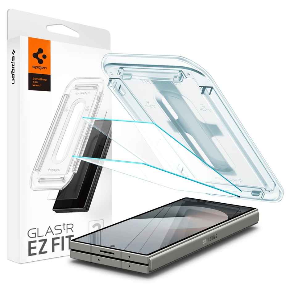 Spigen Ez Fit Tempered Glass Screen Protector Guard For Samsung Galaxy Z Fold 6 Smartphone (2 Pack)