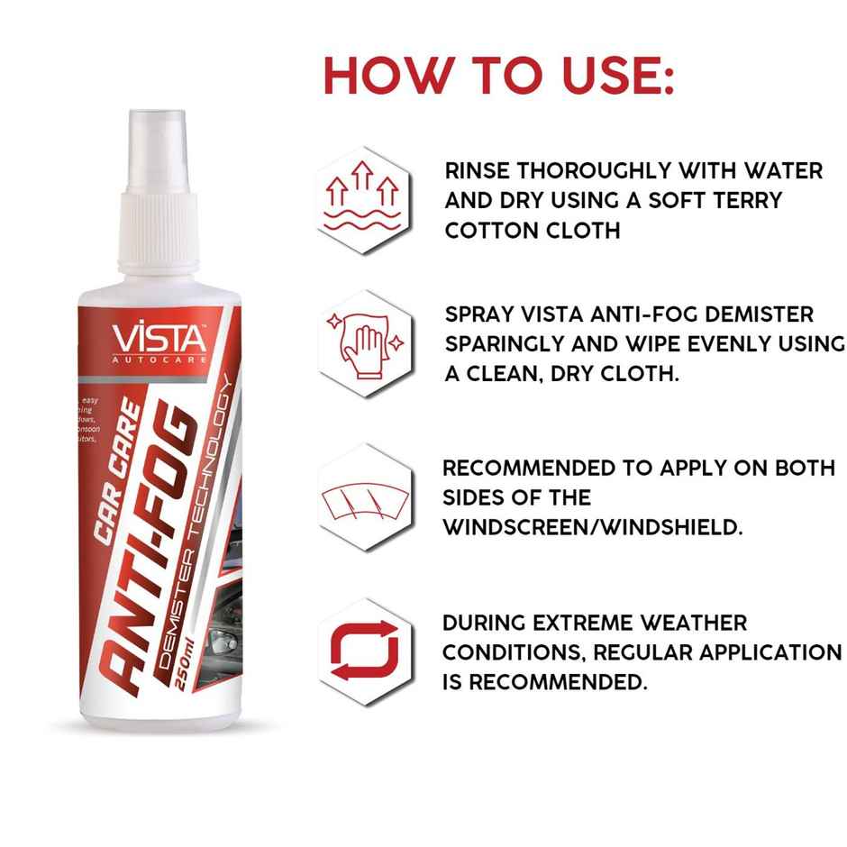 Vista Auto Care Vista Auto Care Anti Fog Demister| Anti-Fog Spray for Car Windscreen