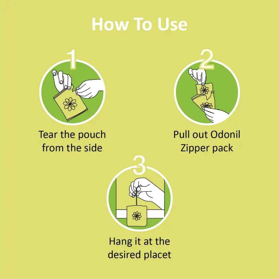 Odonil Blissful Citrus Zipper Air Freshener