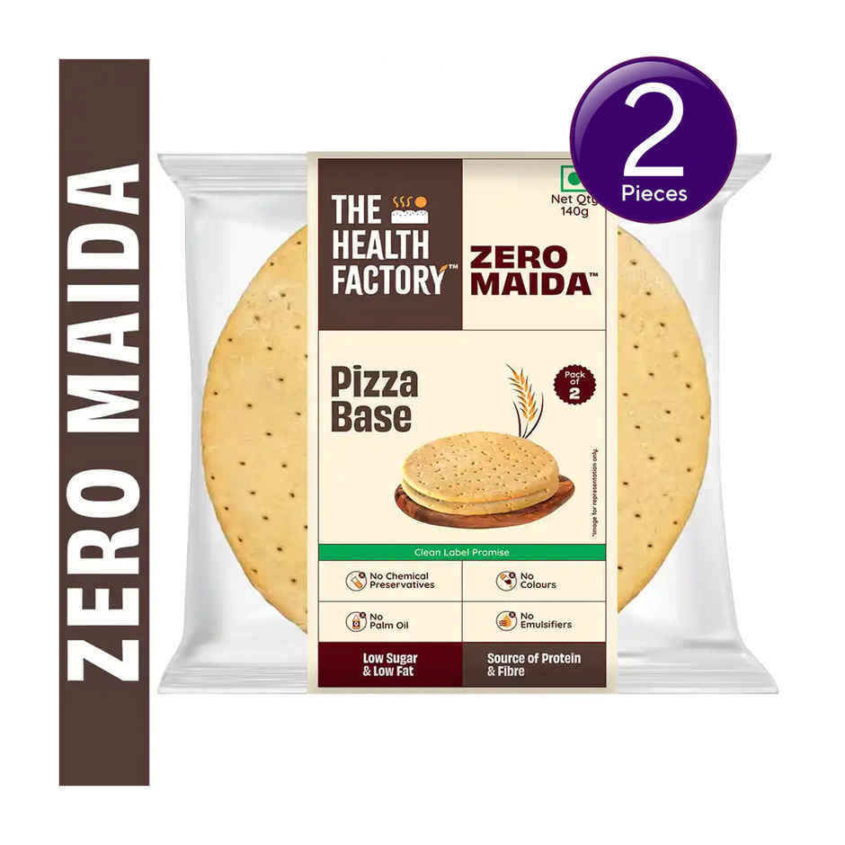 The Health Factory Zero Maida Pizza Base | Clean Label - Not Brown Combo