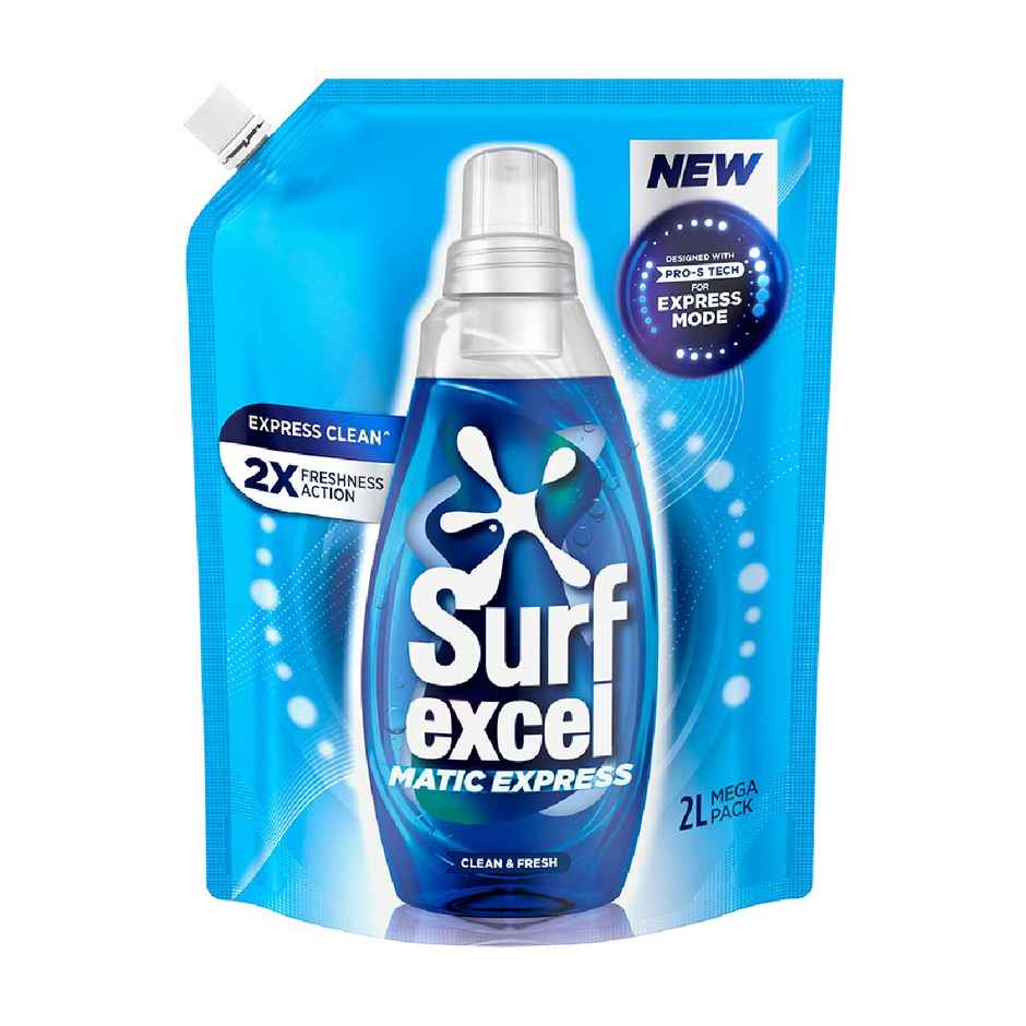Surf Excel Matic Express Clean & Fresh (2L) & Comfort Perfume Deluxe Passion (1.8L) Combo