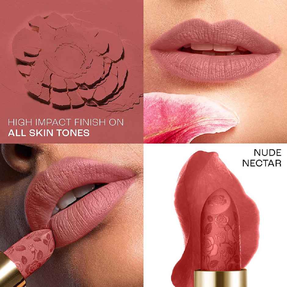 Lakme Rouge Bloom Powder Matte Bullet Nude Nectar 201