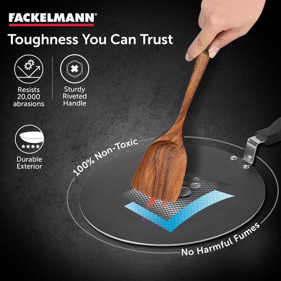 Fackelmann Quartz Nonstick Dosa Tawa Full Flat 30 cm, German Tech, Induction, Dosa Tava, Chila 1.0 PIECE