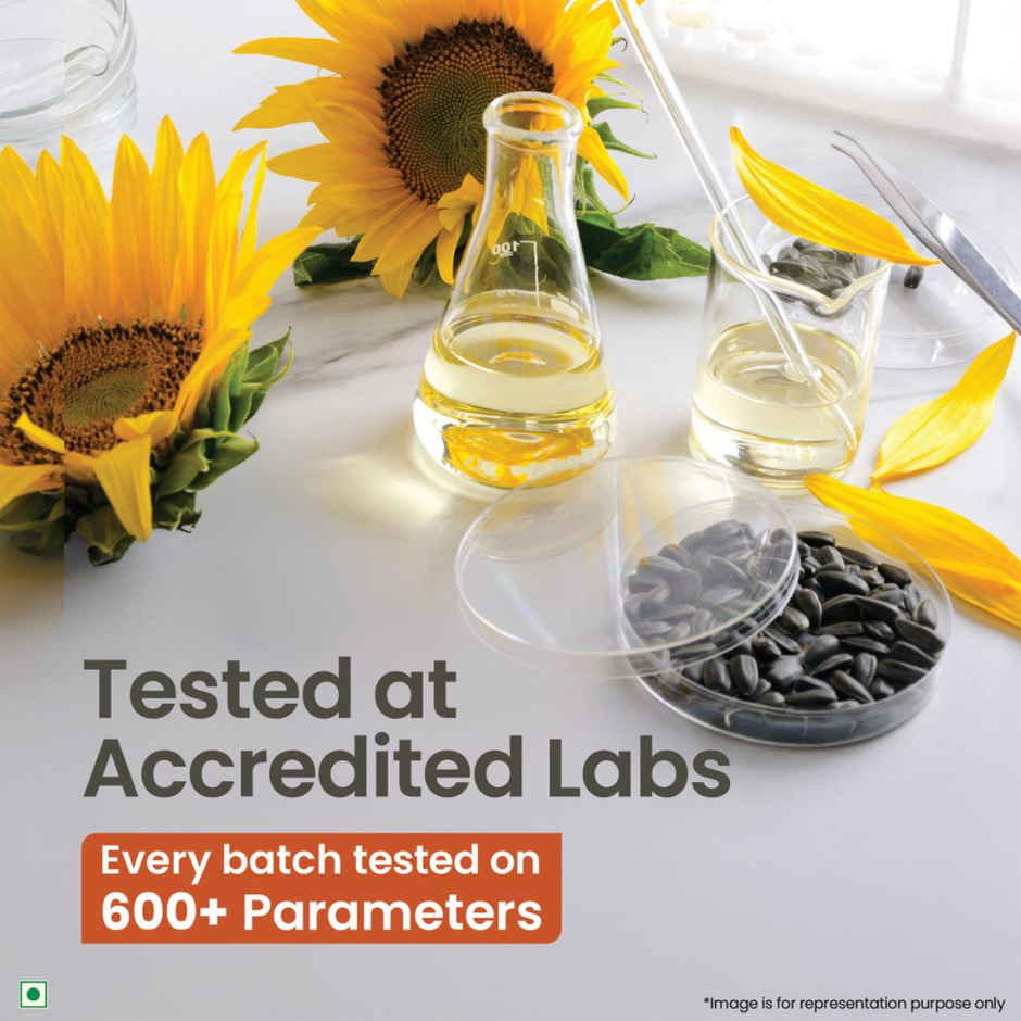 A TATA Product - Organic India Sunflower Oil | Sunflower Seeds Extracted Cold Pressed Oil