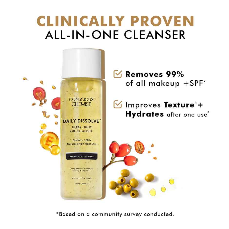 Conscious Chemist Daily Dissolve Ultra Light Makeup Removal Oil Cleanser