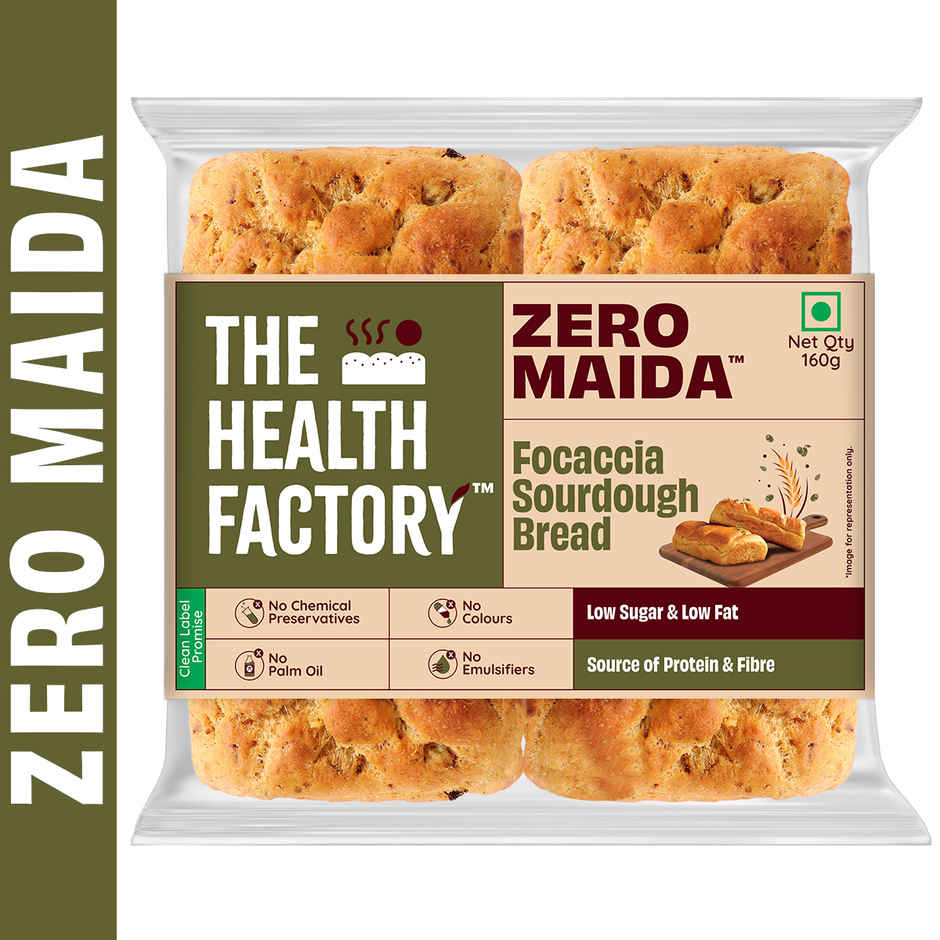 The Health Factory Zero Maida Focaccia Sourdough | Clean Label