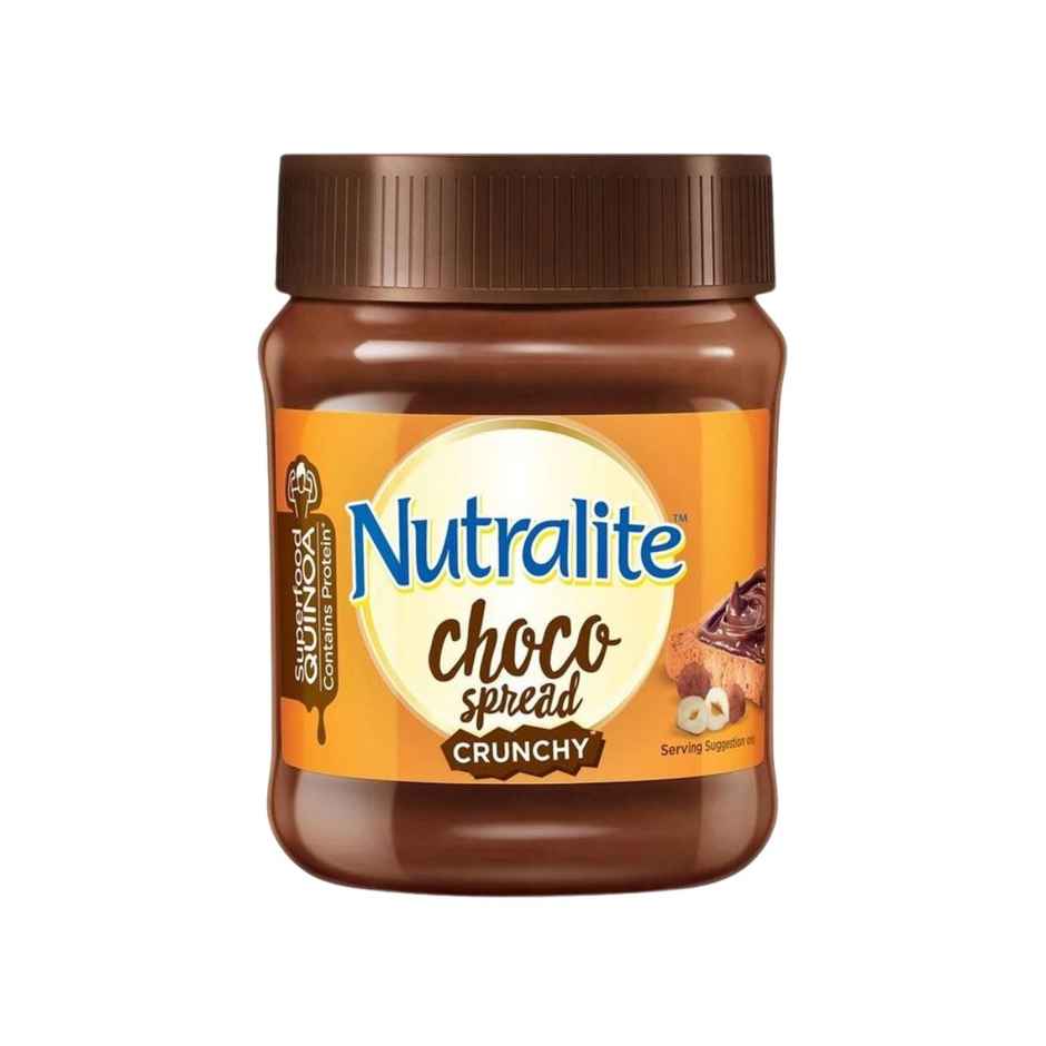 Nutralite Choco Spread Crunchy With Protein-Rich Quinoa Premium Chocolate & Real Hazelnuts - 275 G (275g) & Strawberry (1pc) Combo