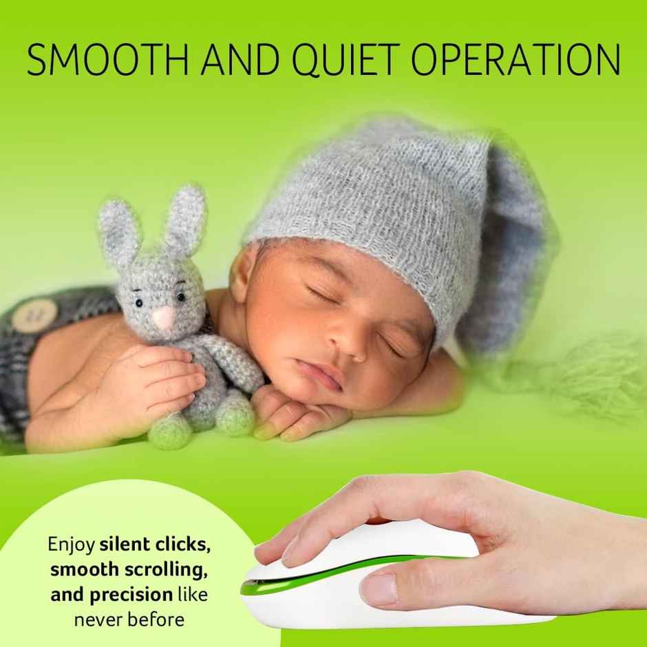 Acer Wireless Mouse (White/Green)