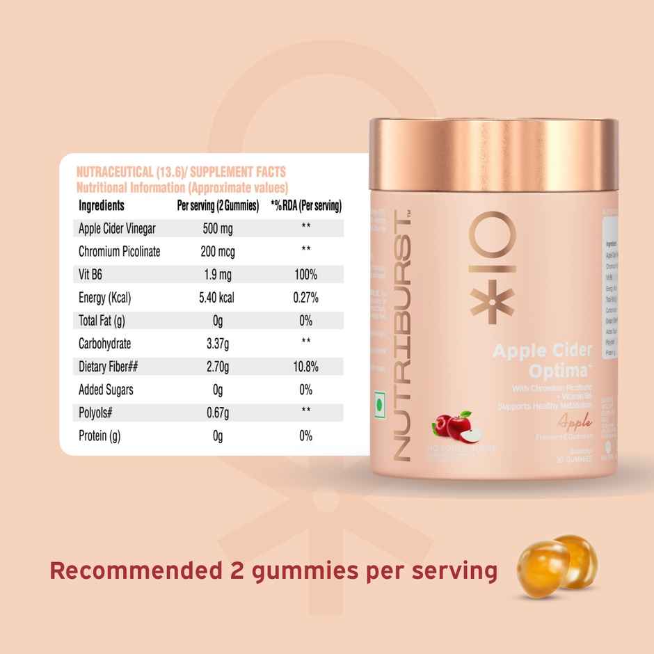 Nutriburst Apple Cider 30 Gummy