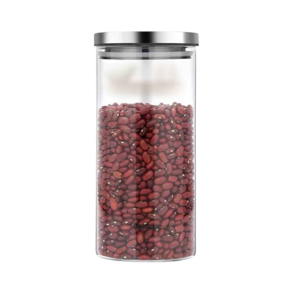 Borosil Classic Jar With Airtight Lid (1200 ml) | Borosilicate Glass