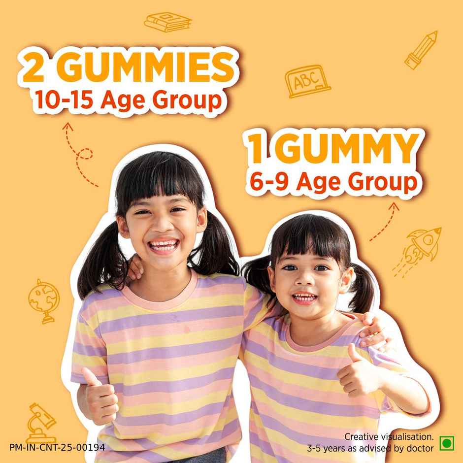 Centrum Kids Multivitamins - Zinc, Vit. B, C, D for Overall Growth & Immunity (30 Veg Gummies)