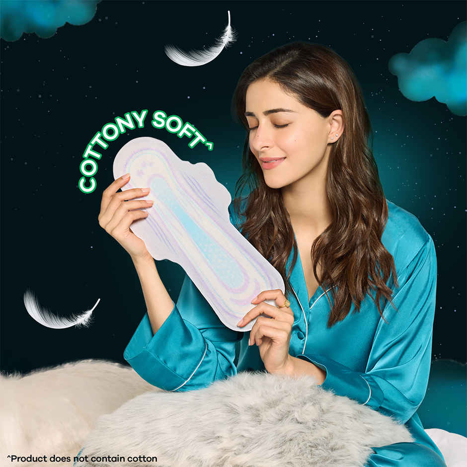 Whisper Bindazzz Nights Sanitary Pads | XXL+ | 16 pcs