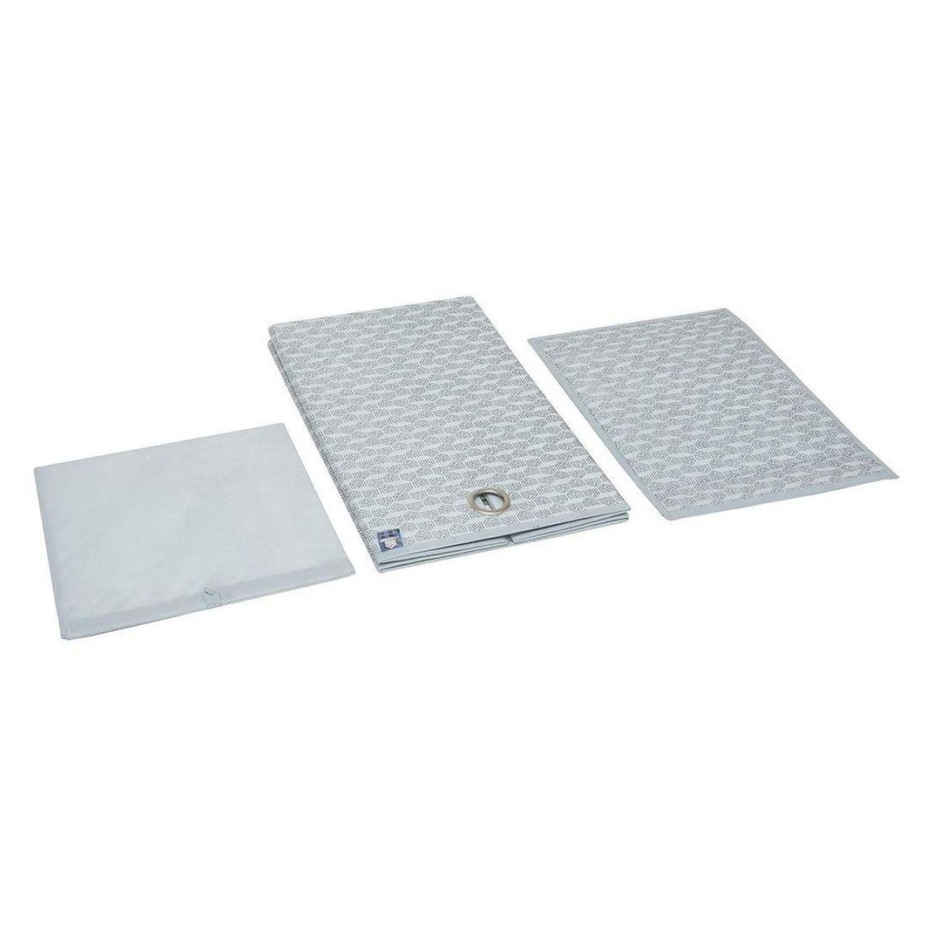 HomeStrap Non Woven Foldable Hard Board Laundry Basket | Grey