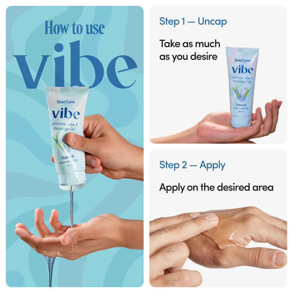 Bold Care Vibe Natural Water-Based Lubricant & Massage Gel
