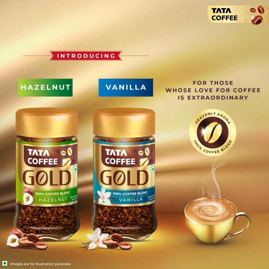 Tata Coffee Gold Hazelnut Instant Coffee