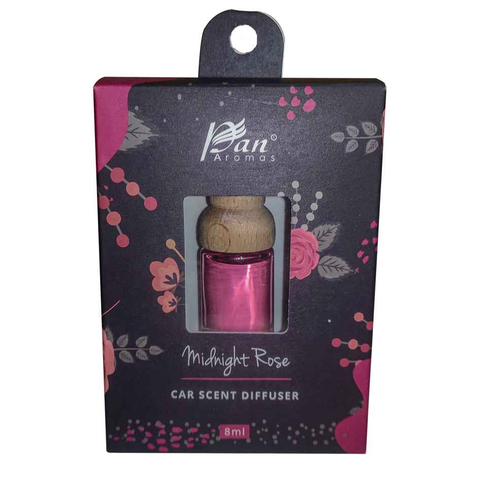 Pan Aromas Car Scent Reed Diffuser - Midnight Rose