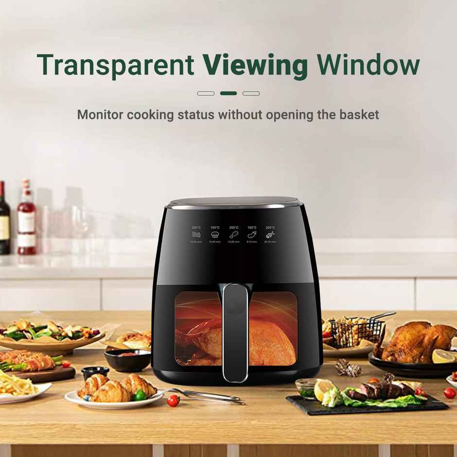Inalsa Air Fryer for Home 1600 W with Smart AirCrisp Technology Digital Display Tasty Fry DW5.5